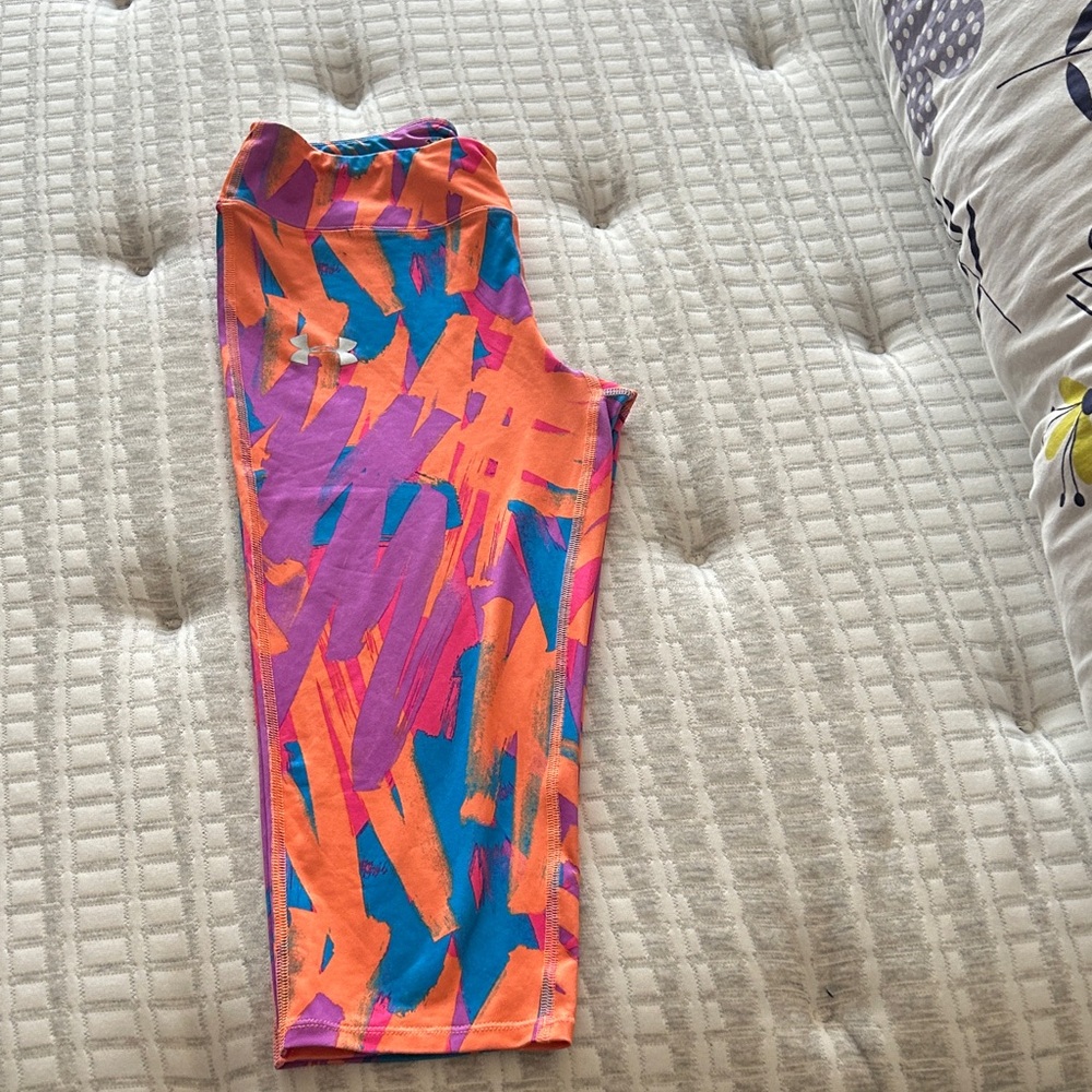 Under Armour Capri Activewear - Orange and Blue